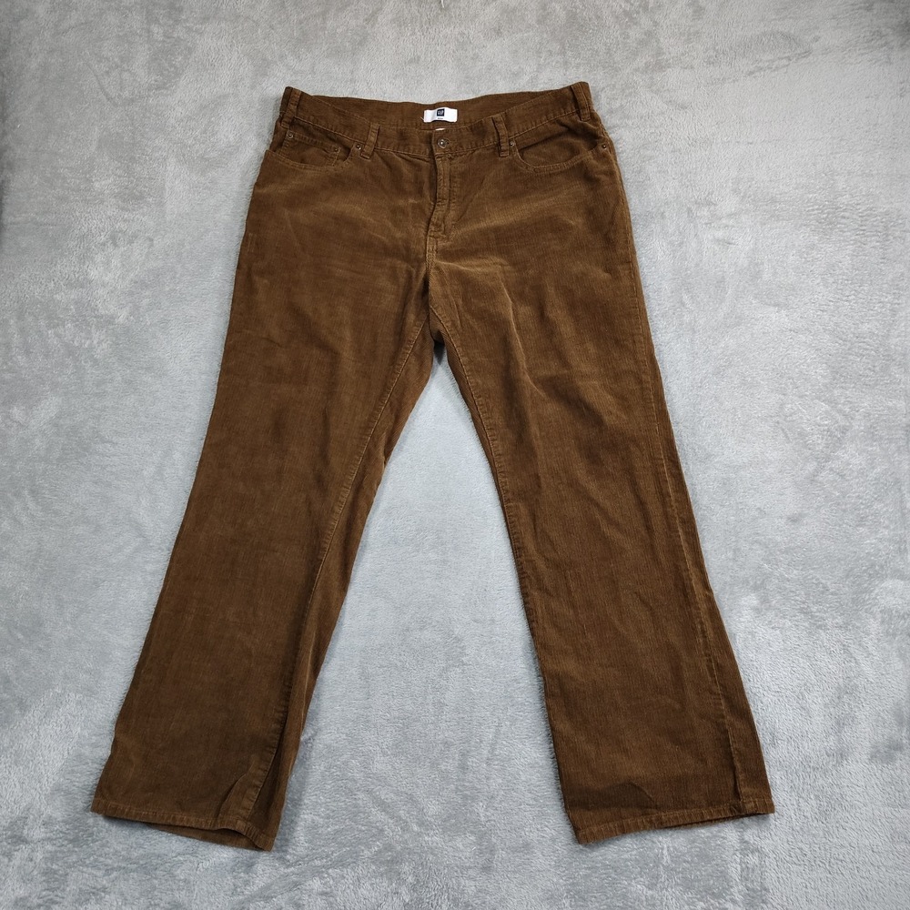 Vintage Gap‎ Pants Mens 39x31 Brown Corduroy Loose Baggy Skater Y2K 90s